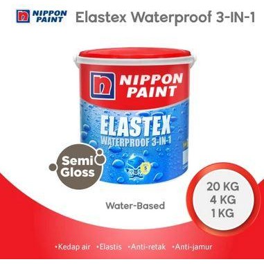 PROMO CAT TEMBOK WATERPROOFING ELASTEX 20 KG WARNA PUTIH