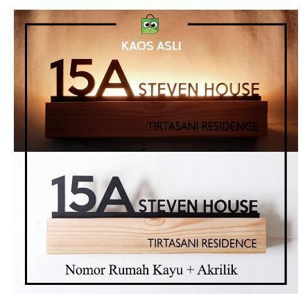 CUSTOM NOMOR RUMAH KAYU PINUS PANJANG 45CM