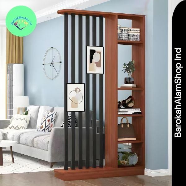 PARTISI SEKAT RUANGAN MINIMALIS FULL KAYU MODERN