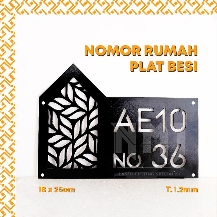 CUSTOM NOMOR RUMAH PLAT BESI PAPAN ALAMAT RUMAH