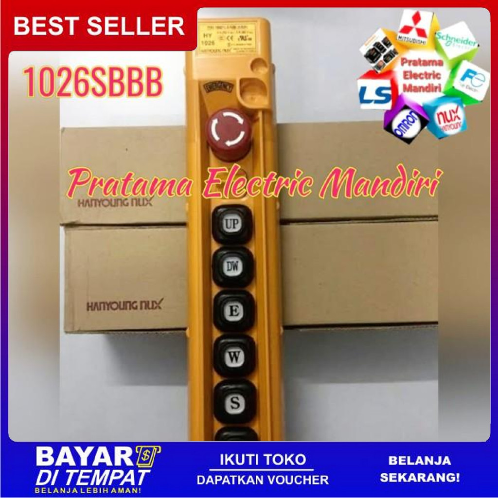 FREE ONGKIR HANYOUNG HOIST PUSH BUTTON SWITCH HY-1026SBBB HY 1026SBBB HY1026SBBB BISA COD