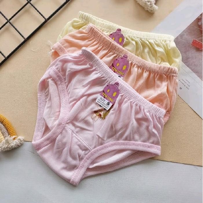 (Expert) 1 Lusin CD Anak Perempuan Celana Dalam Balita Cewek Umur 2-10 Tahun