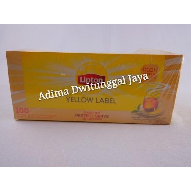 

Lipton Yellow Label 100 Tea Bag Non Envelope/ Teh Lipton/ Teh Hitam