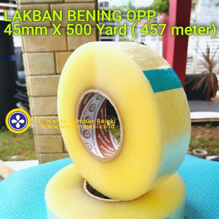 

Lakban OPP bening 45mm x 500 yard ( 457 meter )