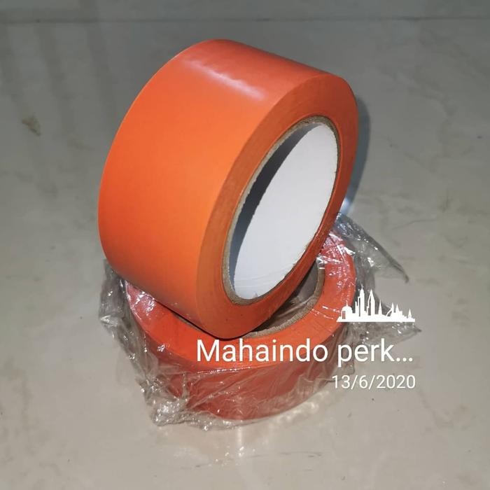 

TERBARU! Lakban lantai/Floor marking tape orange/oren 2" x 33m