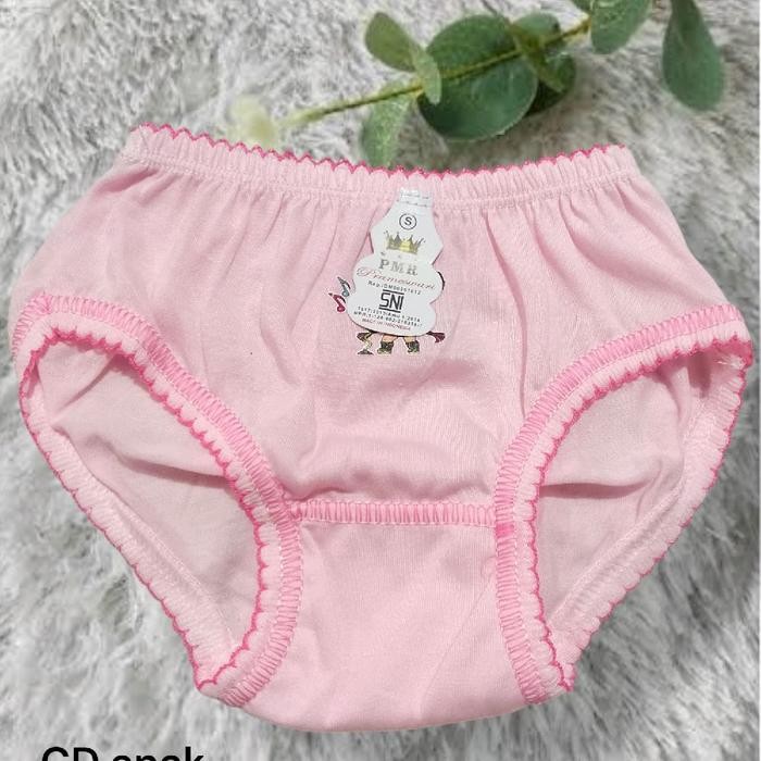(Expert) ( 6 pcs ) PMR celana dalam anak Cewek balita sampai tanggung motif polos karakter // CD