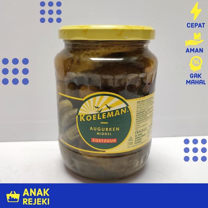 

Pickled Gherkins Koeleman 720ml - Acar Ketimun Timun Gerkin Gerkins