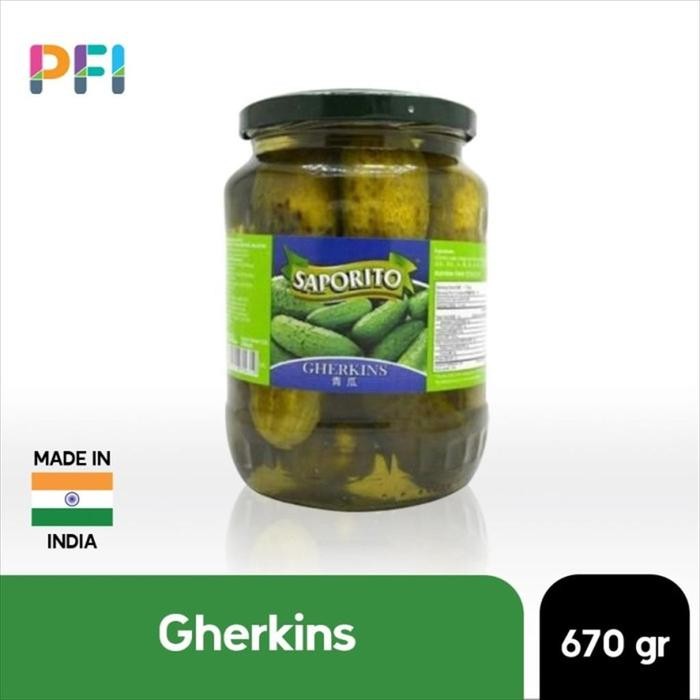 

Saporito Gherkins 670g - Acar Mentimun