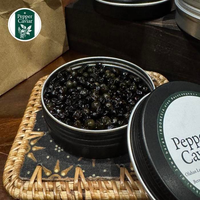 

Tsukudani Pepper Caviar Size S/ lada hitam manis gurih - HALAL