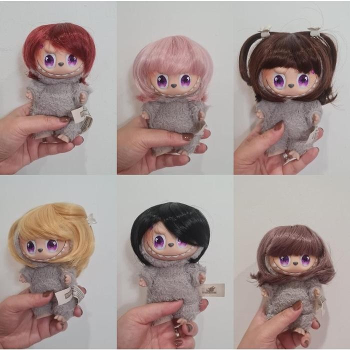 READY WIG FOR BONEKA LABUBU//WIG RAMBUT PALSU/AKSESORIES RAMBUT LABUBU