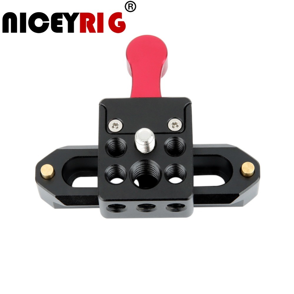 IMPORT NICEYRIG NATO Clamp with Nato Rail 1/4" 3/8" Screw Holes Quick Release Plate Camera Rig for