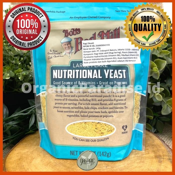 

Bob's Red Mill Nutritional Yeast / Kaldu Jamur Gluten Free 142 gram