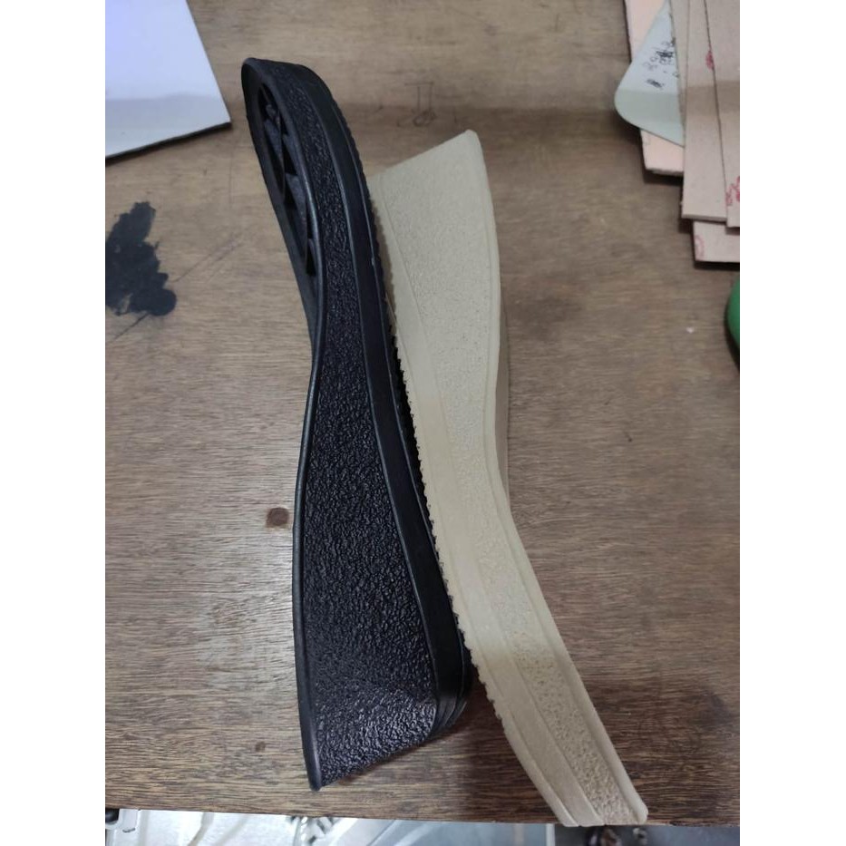Sol Sandal Sepatu Wedges Cewek Karet Mentah Tapak Sepatu Wanita Alas Kode 277