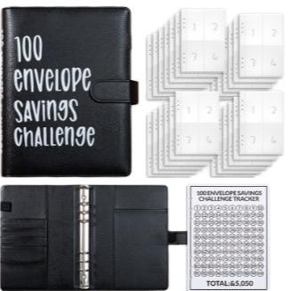 

100 envelope savings challange binder A5 untuk menabung