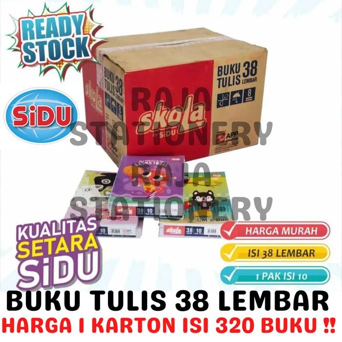 

BUKU TULIS 38 LEMBAR GARIS SKOLA BY SiDU NOTEBOOK SINAR DUNIA BUKU TULIS SEKOLAH A5 ANAK KARTON BOX