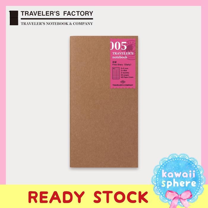 

Travelers Notebook Refill 005 Free Diary (Daily) Regular Size