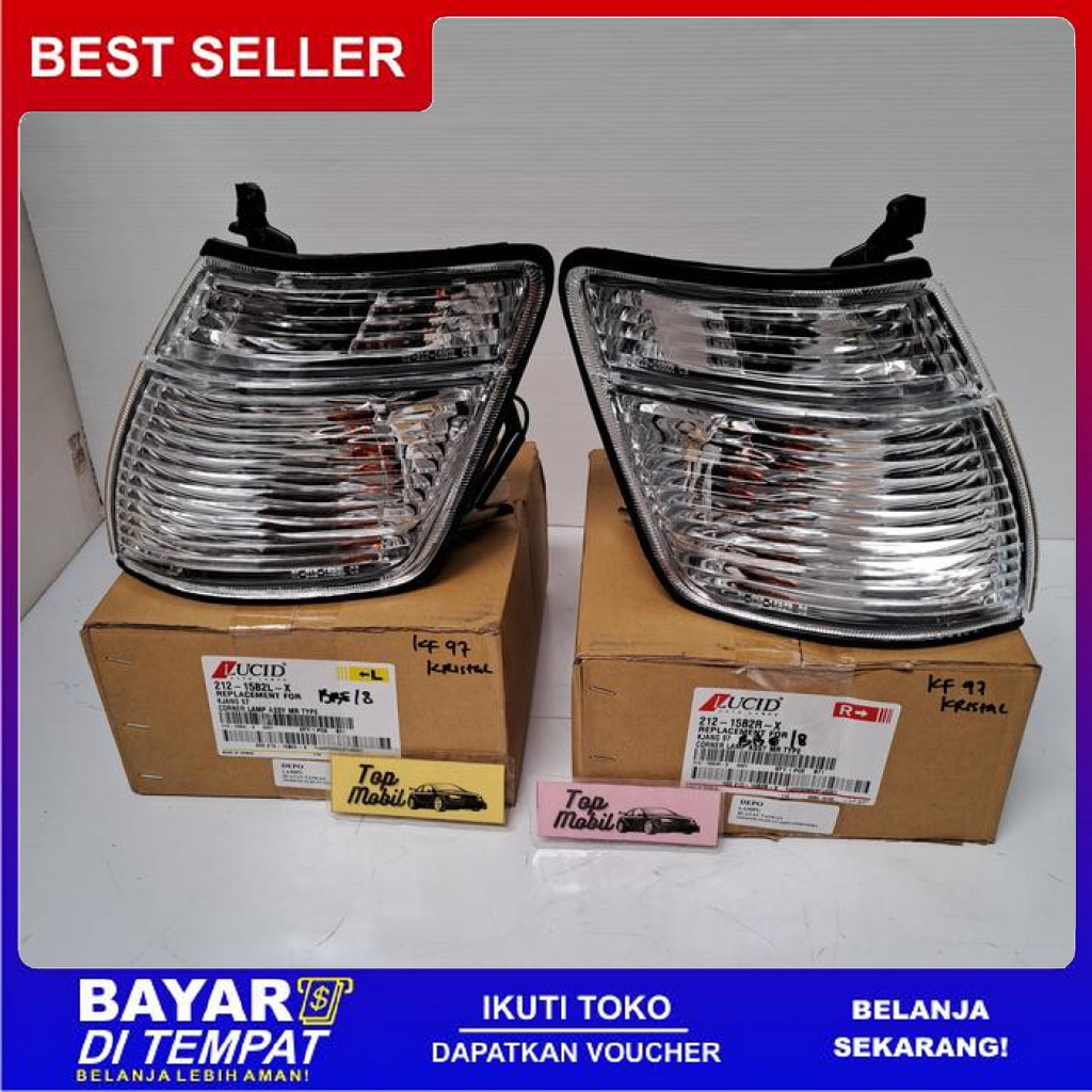 FREE ONGKIR LAMPU SEN DEPAN KIJANG KAPSUL 1997-1999 KRISTAL 212-15B2 -X MERK LUCID BISA COD