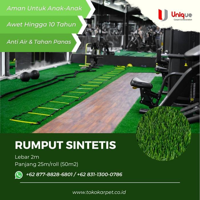 Karpet Rumput Sintetis / Rumput Rollan / Rumput Murah Meteran