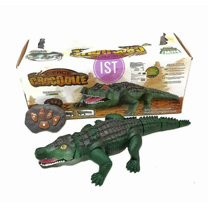 Mainan Buaya Remote Control Bisa Gerak Kado Elegan Koleksi Anak