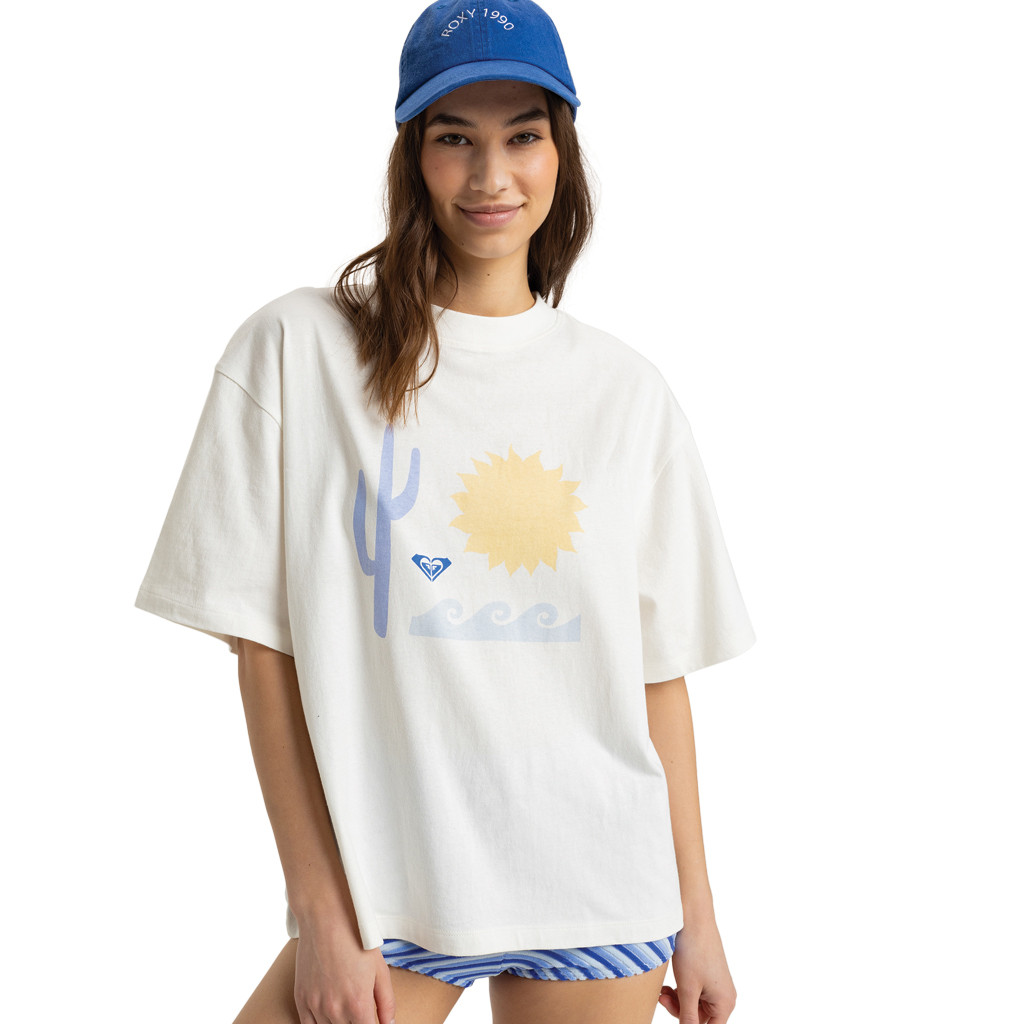 Roxy Womens Seaside Egret T-Shirt