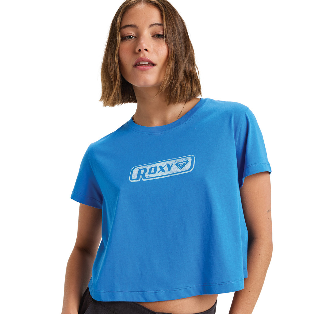 Roxy Womens People Speak Nebulas Blue T-Shirt