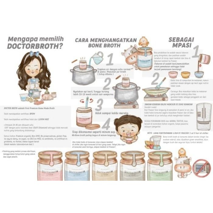 

(Allthebest) DOCTOR BROTH - PREMIUM CHICKEN (KENTAL) BONE BROTH / KALDU MPASI