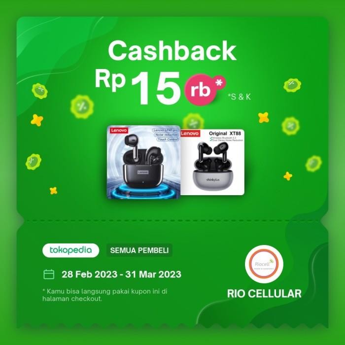 (Expert) Lenovo TWS LP40 Pro / LP40S Earphone Wireless Bluetooth headset Ori