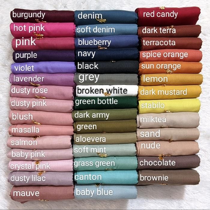 MYLADY - Hijab segiempat voal polos original mylady hijab Kerudung Basic Segi Empat Square