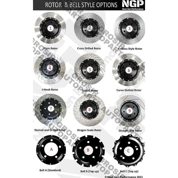 BBK Big Brake Kit Brembo F50 4 Pot Innova 2KD Pre-Order Bebas pilih warna Caliper bebas custom model