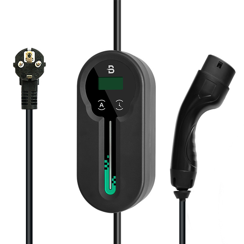 portable wallbox europe electric car ev wallbox charger level 1 ev charger charging station with led
