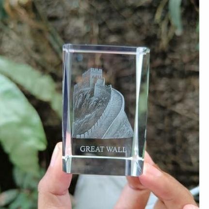 Jual [READY] Souvenir pajangan kristal miniatur replika Uppsala Great Wall oleh oleh negara China