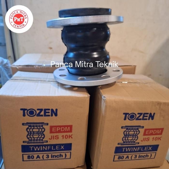 TERLARIS Flexible Rubber Joint 4" inch TOZEN Twinflex JIS 10K / DN100