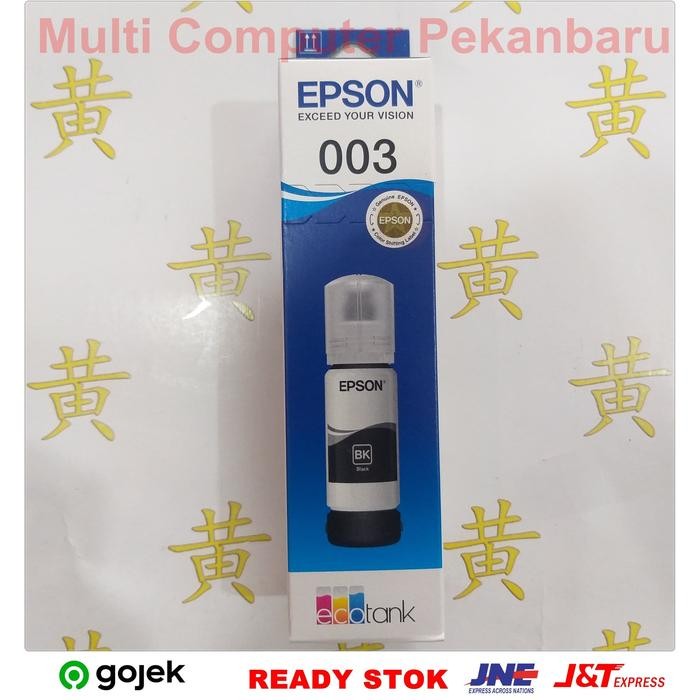Tinta Epson 003 Black Original - Tinta 003 Epson Hitam Ori L1110 L3110