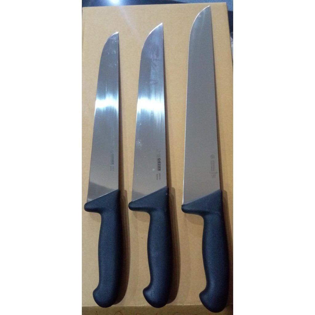 BUTCHER KNIFE 32CM NARROW SHAPE, PLC HDLE, GIESSER