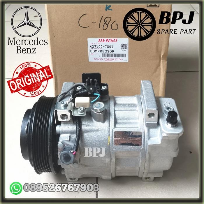 Compressor Kompresor Ac Mercy C180 W202 1994 Kaki 4 Asli Ori Denso Kode 064