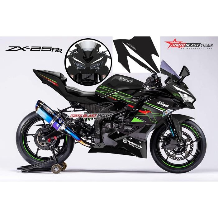 Decal Stiker Ninja Zx25R Black Krt 2023 Motoblast