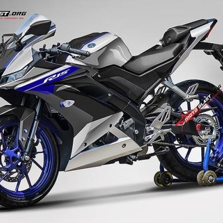 Decal Stiker Yamaha R15 V3 Livery R1M Silver Black