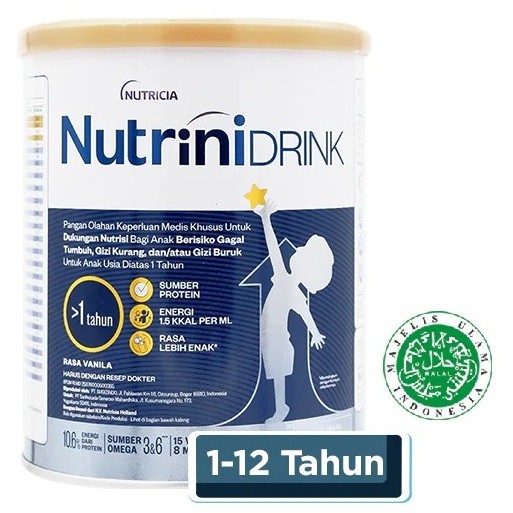 Nutrinidrink Rasa Vanila 1-12 Tahun 400 Gram Kaleng