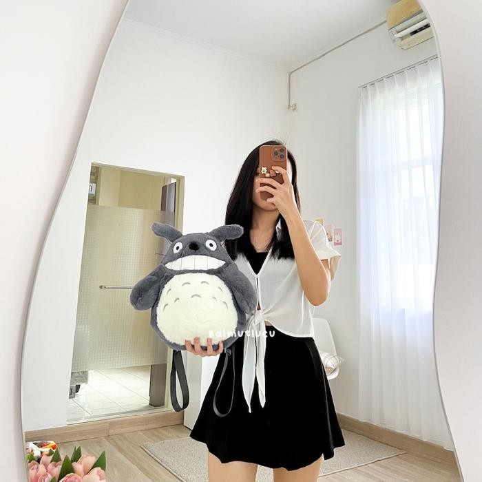 BALMUTLUCU Backpack My Neighbor Totoro Tas Ransel Tas Punggung Totoro Ghibli Studio