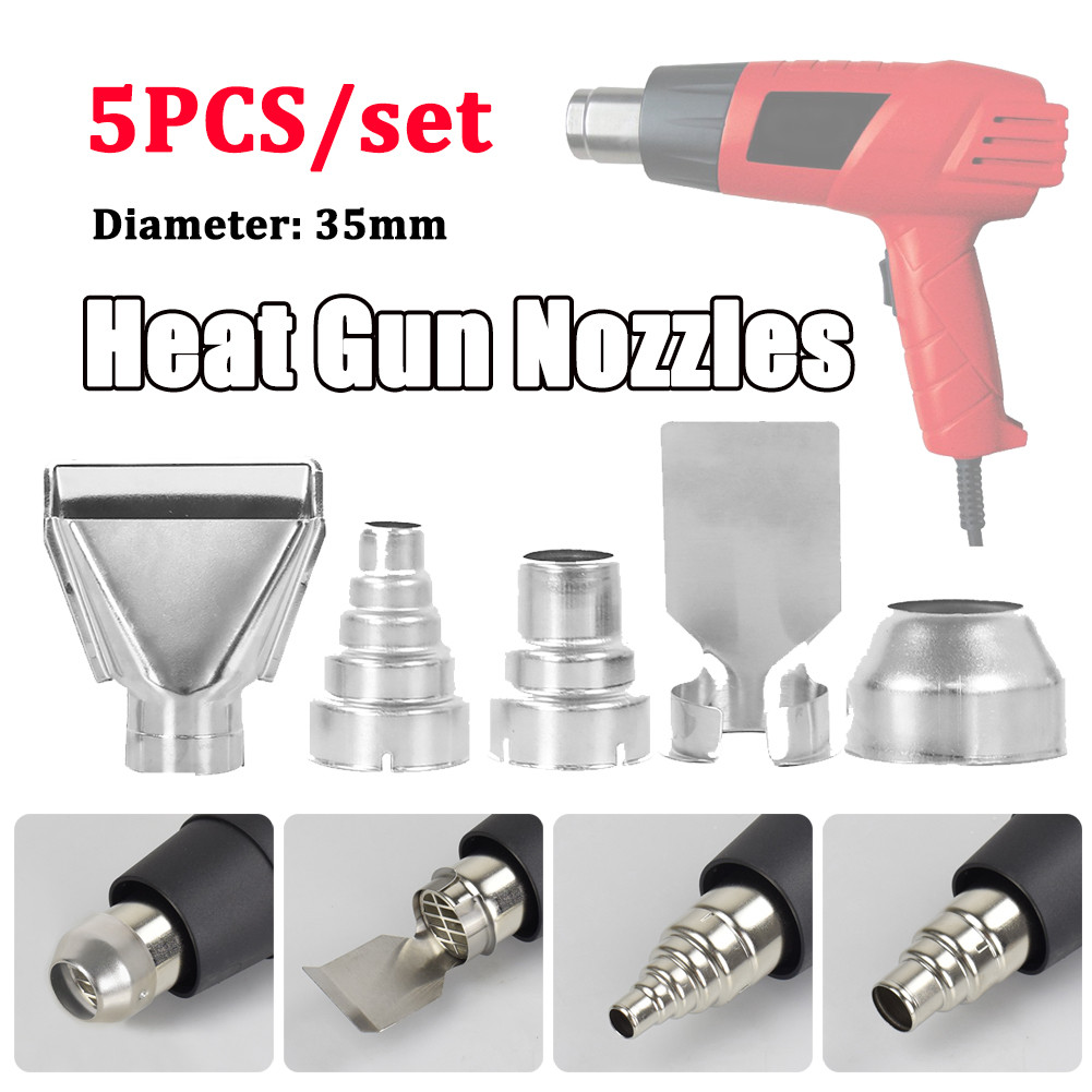 Hot Air Gun Nozzle Kits Heat Gun Nozzle Attachments Gas Soldering Iron Stainless Steel Hot Air Stati