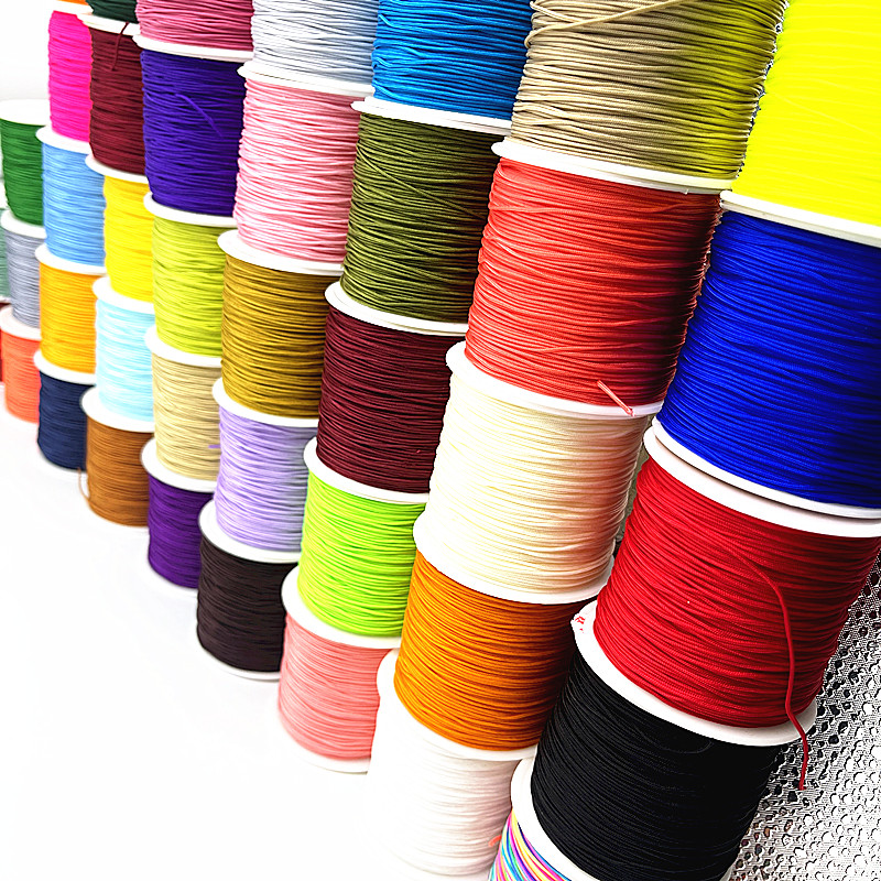 New 0.4/0.8/1.0/1.5Mm Nylon Cord Thread Chinese Knot Macrame Cord Bracelet Braided String Diy