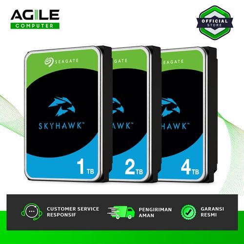 Seagate SkyHawk HDD / Hardisk Surveillance CCTV SATA 2TB 4TB HDD Internal - 4TB