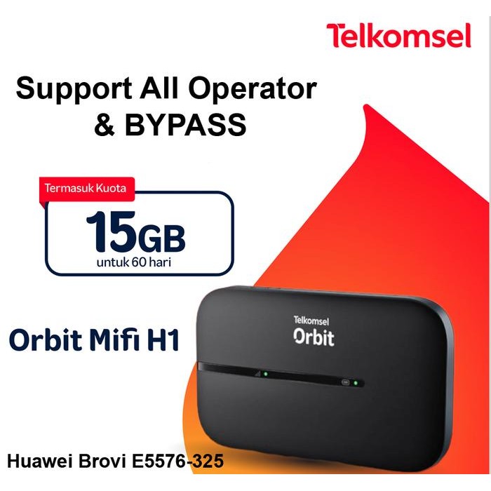 fi Router Modem Wifi 4G Huawei E5576 BYPASS Free Tsel 15Gb