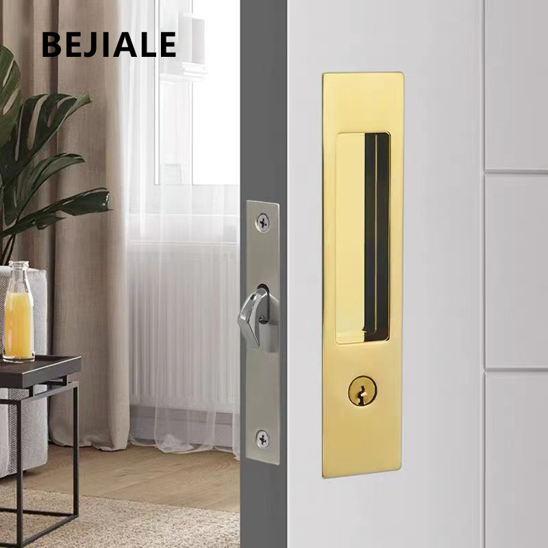 Sliding Door Lock Invisible Sliding Door Hook Lock Toilet Sliding Door Bathroom Wooden Door Kitchen