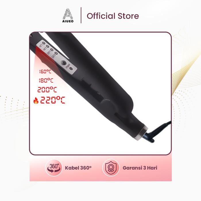Catokan Aiueo Catok Rambut 2 In 1 Aiueo 823 Hair Straightener Curly And Blow Recomended - Alat Catok