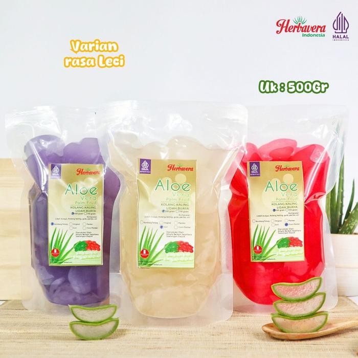 

Manisan Aloevera (Lidah Buaya) Kolang-Kaling Mix