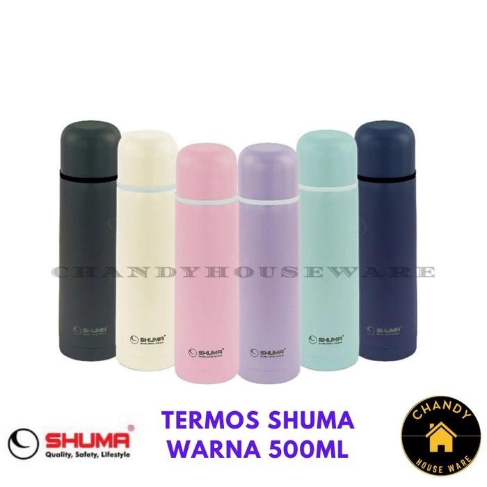 Termos Air Panas Shuma Vacuum flask Warna Stainless Steel 350 ML 500ML uch