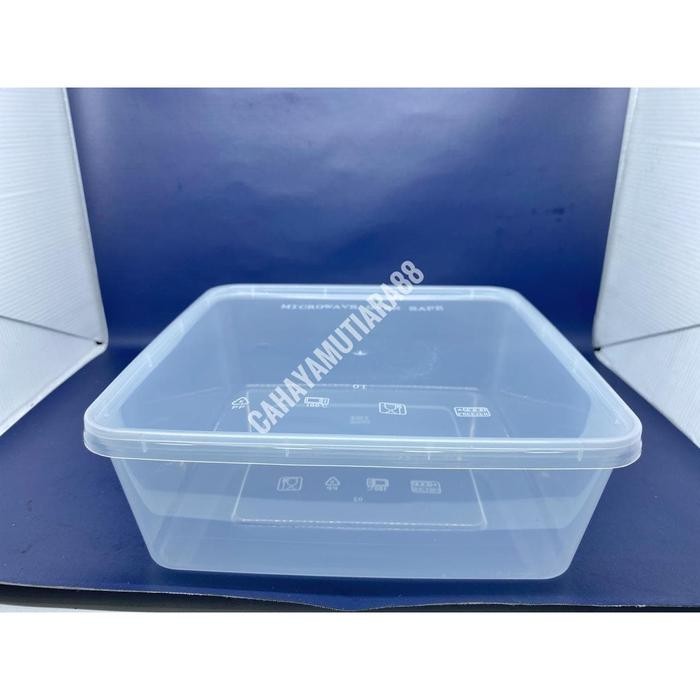 Thinwall /Kotak Makan Persegi/ Box Mika 2000 ml