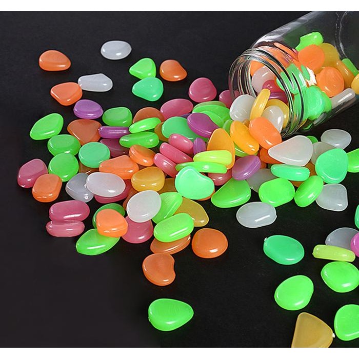 Batu Hias Fosfor Gelap Nyala Glow In Dark Hiasan Tanaman Dan Aquarium