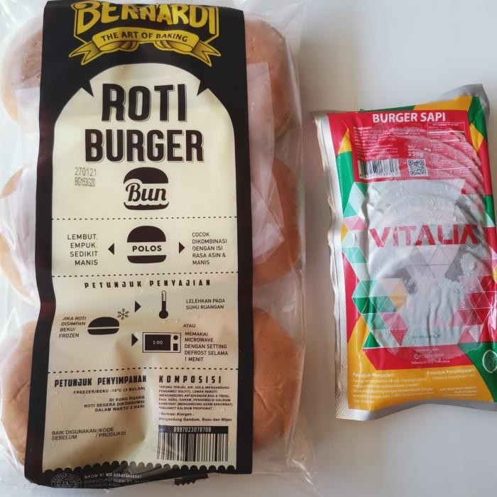 

(Expert) Paket Burger Vitalia Besar (Roti isi 6 Burger Sapi isi 10)